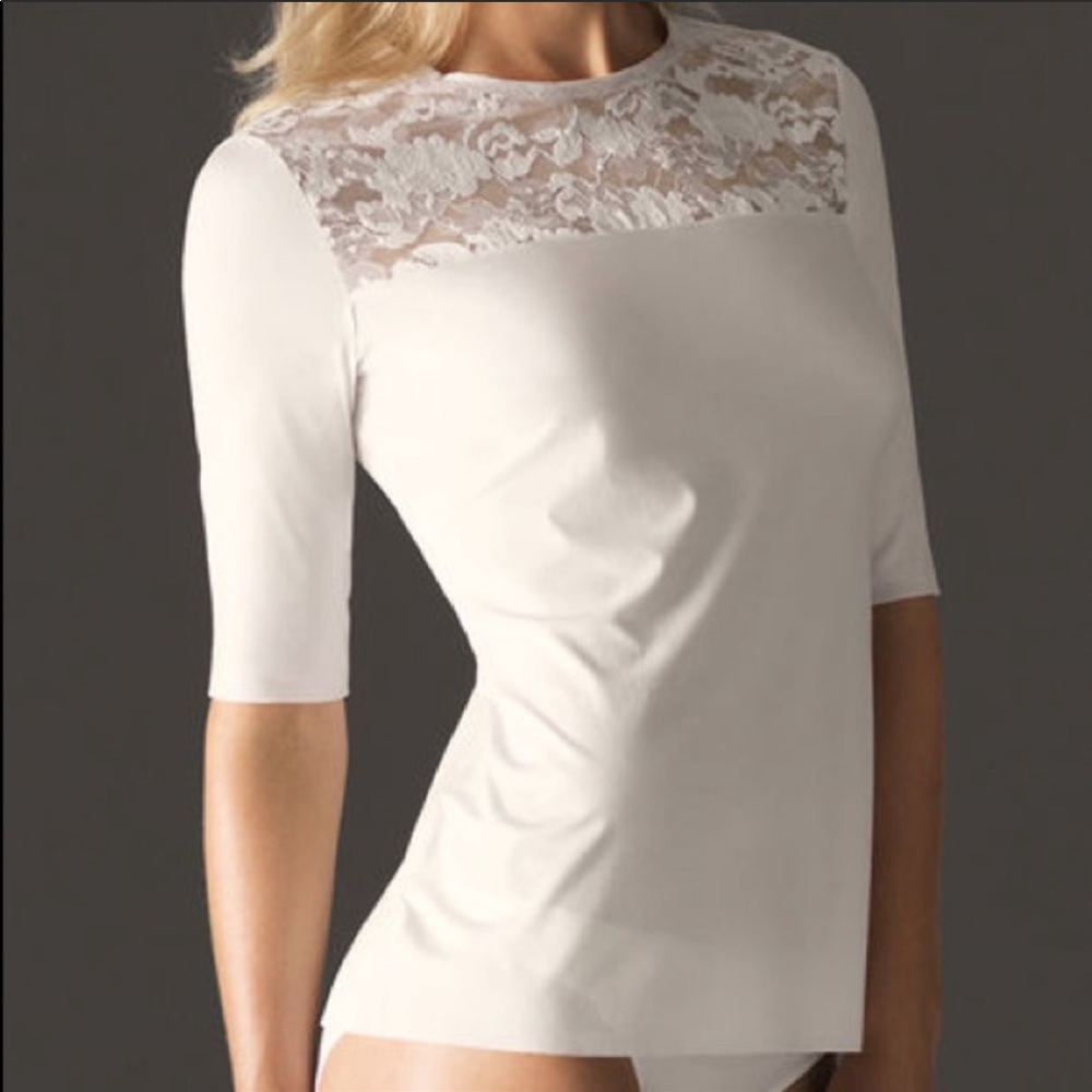 Wolford Size S Top with lace Great Condition!